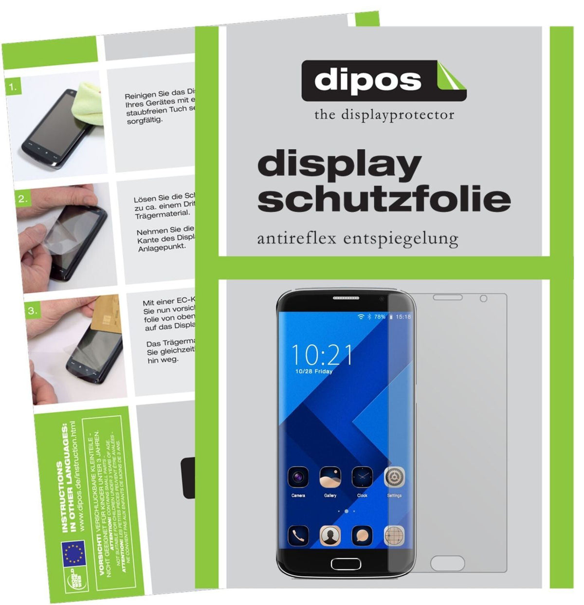 4x Schutzfolie matt für BLUBOO Edge Display-Schutz (1)