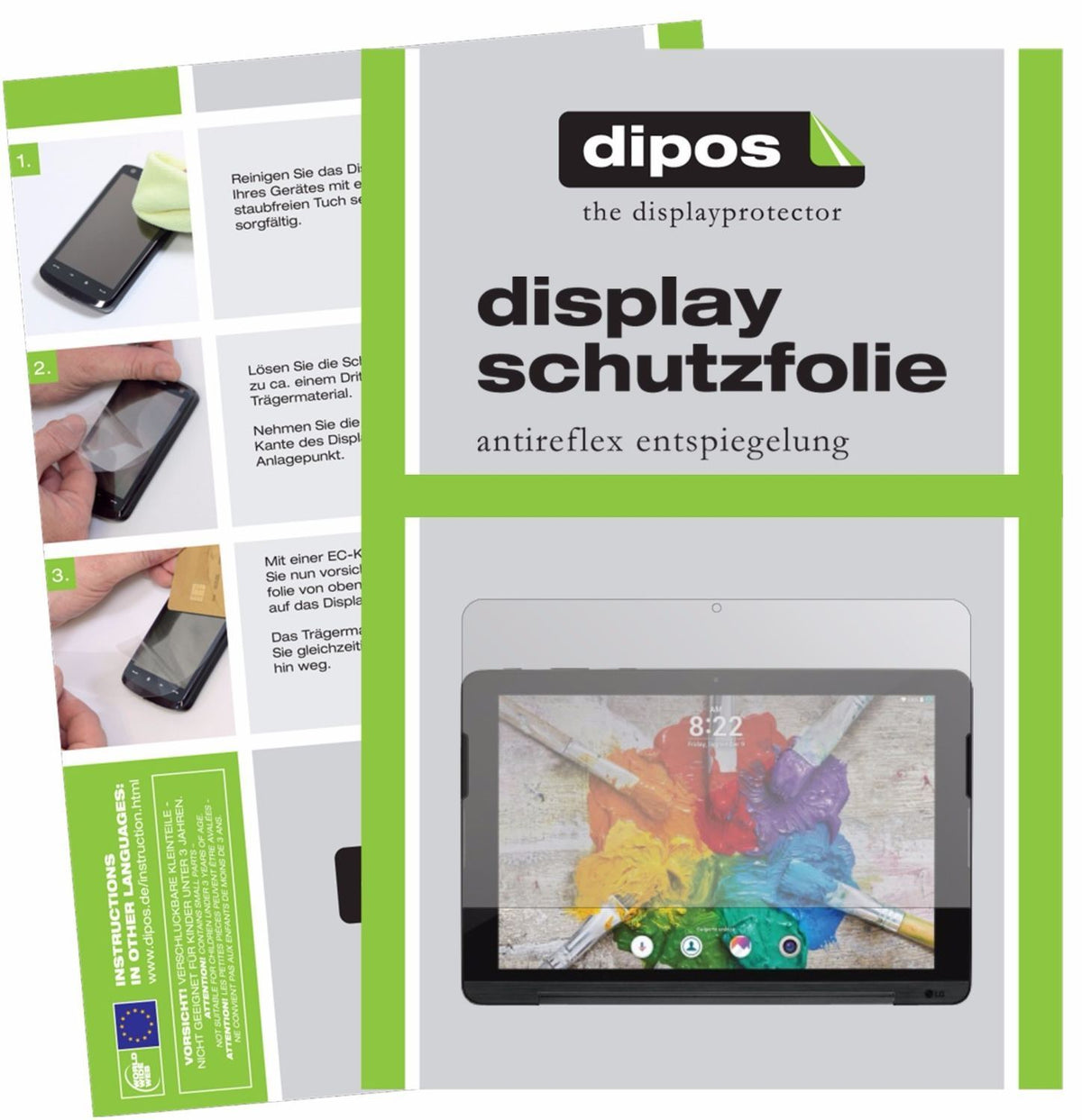 2x Schutzfolie matt für LG G Pad 3 10.1 Display-Sc (1)