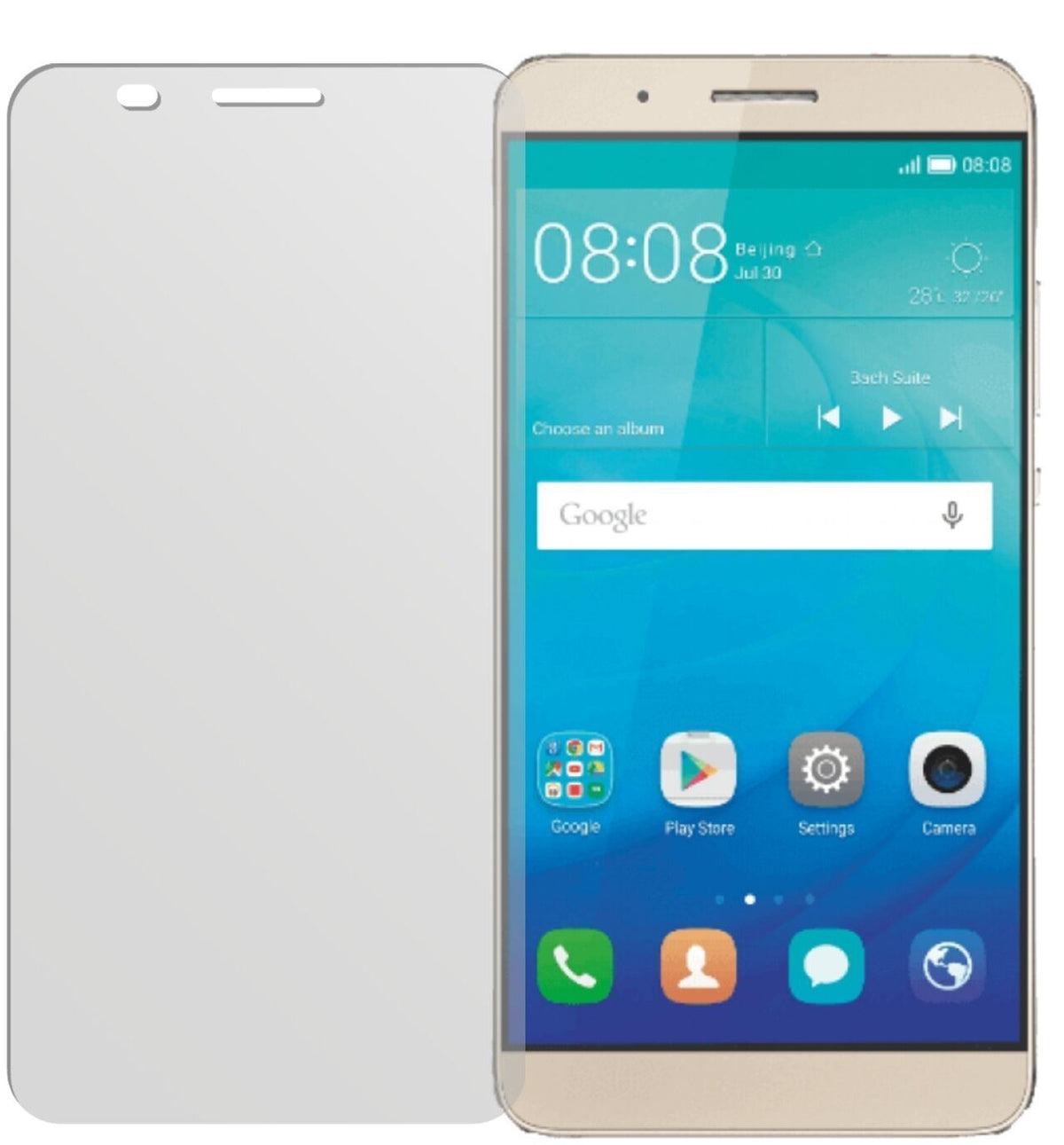 2x Schutzfolie matt für ShotX Huawei Display-Schut (2)