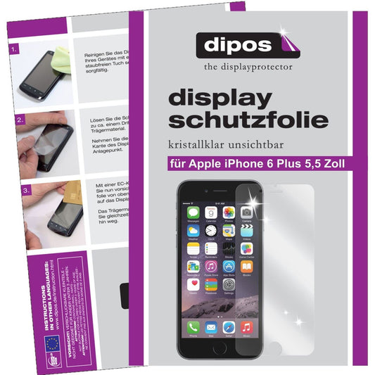 2x Schutzfolie klar für iPhone 6S Plus Apple Displ (1)