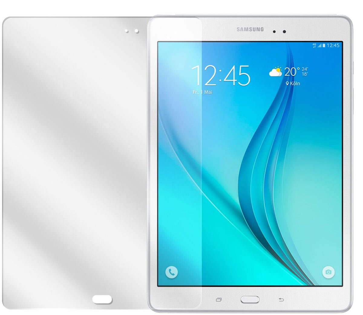 2x Schutzfolie klar für Galaxy Tab A T550N Samsung (2)