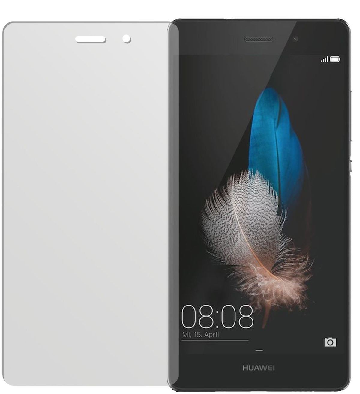 2x Schutzfolie matt für Ascend P8 Lite Huawei Disp (2)