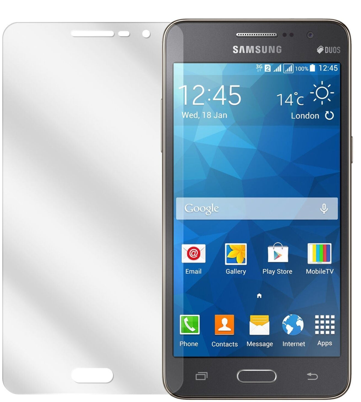 2x Schutzfolie klar für Galaxy Grand Prime Samsung (2)