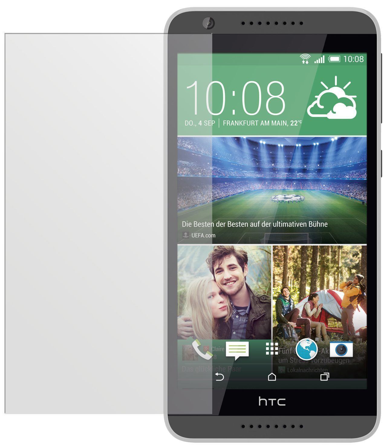 2x Schutzfolie matt für Desire 820 HTC Display-Sch (2)