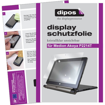 3x Schutzfolie klar für Akoya P2214T Medion Displa (1)