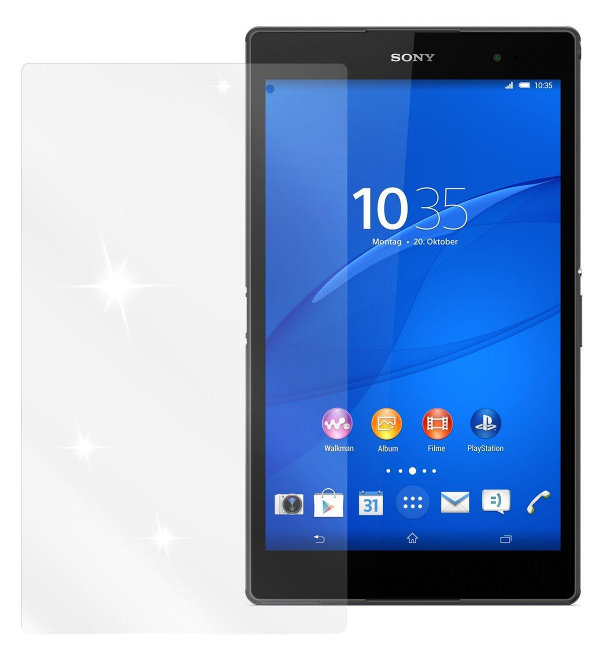 3x Schutzfolie klar für Xperia Z3 Tablet Compact S (2)