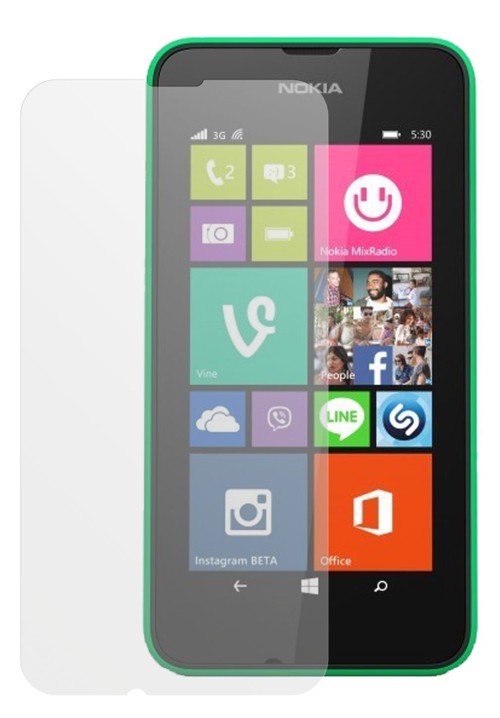 6x Schutzfolie matt für Lumia 530 Nokia Display-Sc (2)