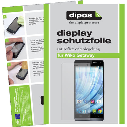 6x Schutzfolie matt für Getaway Wiko Display-Schut (1)