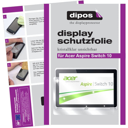 2x Schutzfolie klar für Aspire Switch 10 Acer Disp (1)