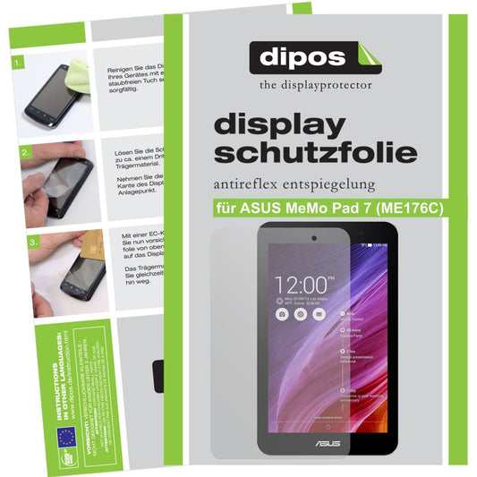 3x Schutzfolie matt für MeMo Pad 7 (ME176C) ASUS D (1)