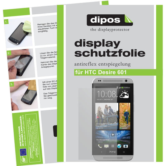 2x Schutzfolie matt für Desire 601 HTC Display-Sch (1)