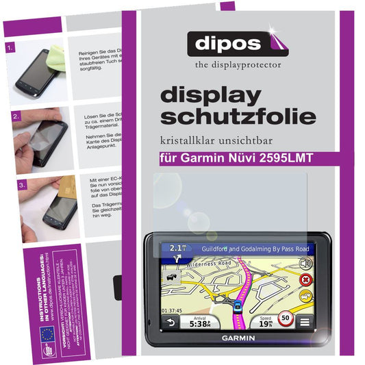 3x Schutzfolie klar für Nüvi 2595 Garmin Display-S (1)