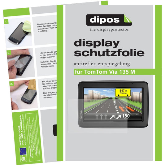 3x Schutzfolie matt für Via 135 M TomTom Display-S (1)