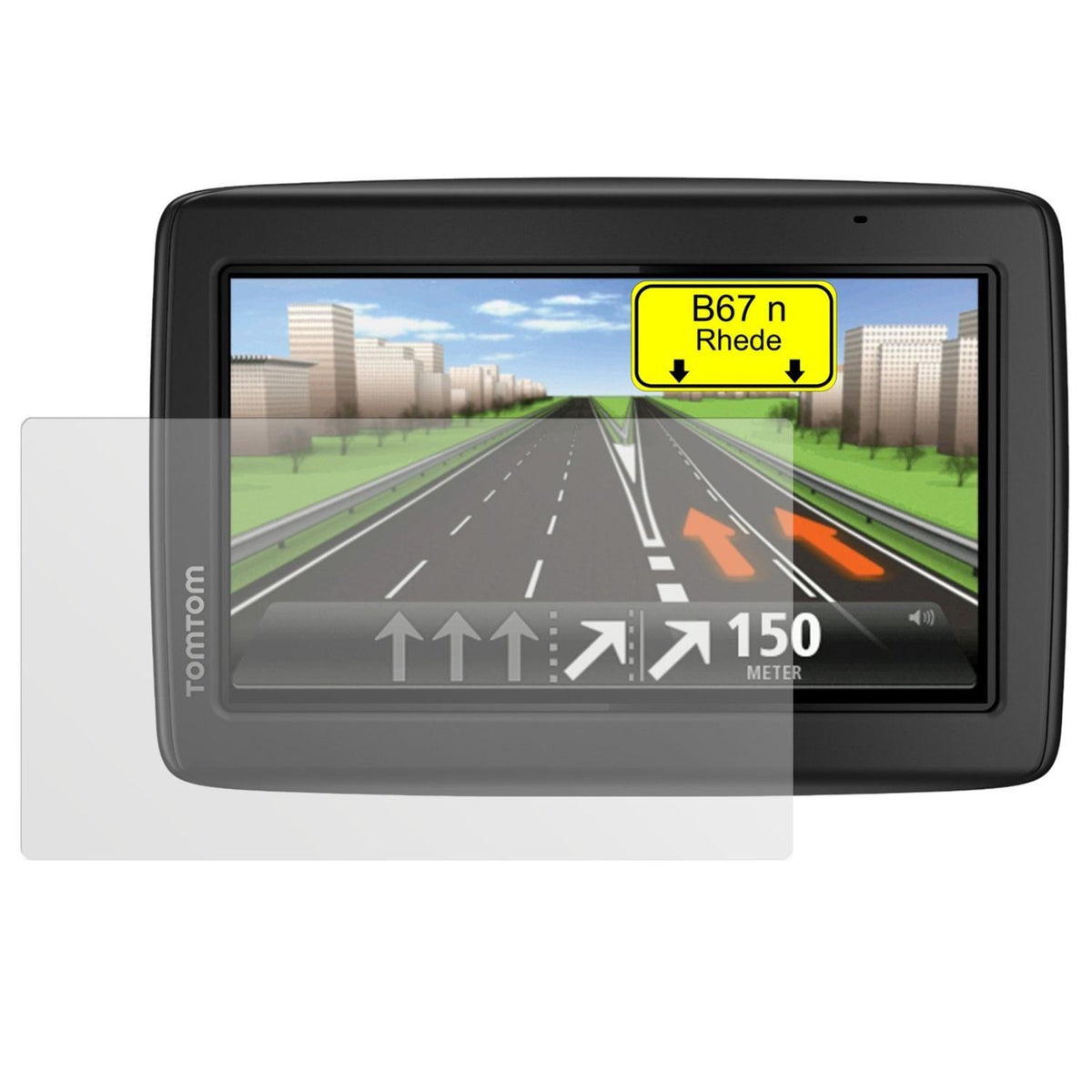 3x Schutzfolie matt für Via 135 M TomTom Display-S (2)