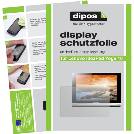 2x Schutzfolie matt für Yoga Tablet 10 / 10 HD+ Le (1)