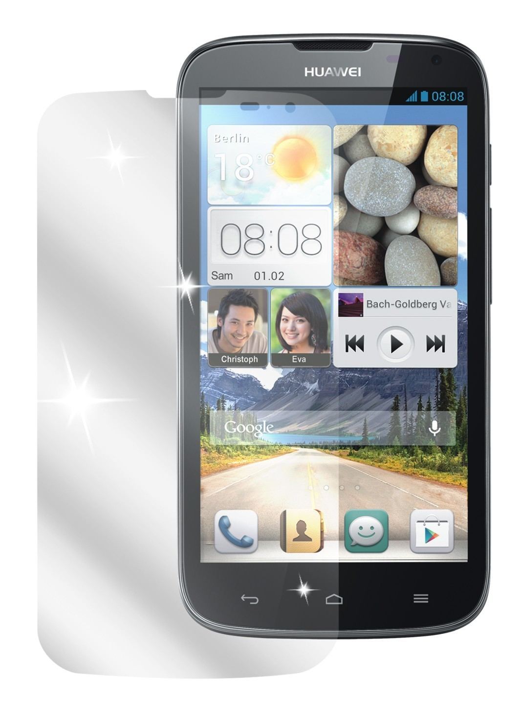 6x Schutzfolie klar für Ascend G610 Huawei Display (2)