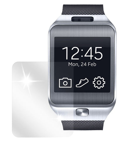 2x Schutzfolie klar für Gear 2 Samsung Display-Sch (2)