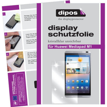 2x Schutzfolie klar für MediaPad M1 8.0 Huawei Dis (1)