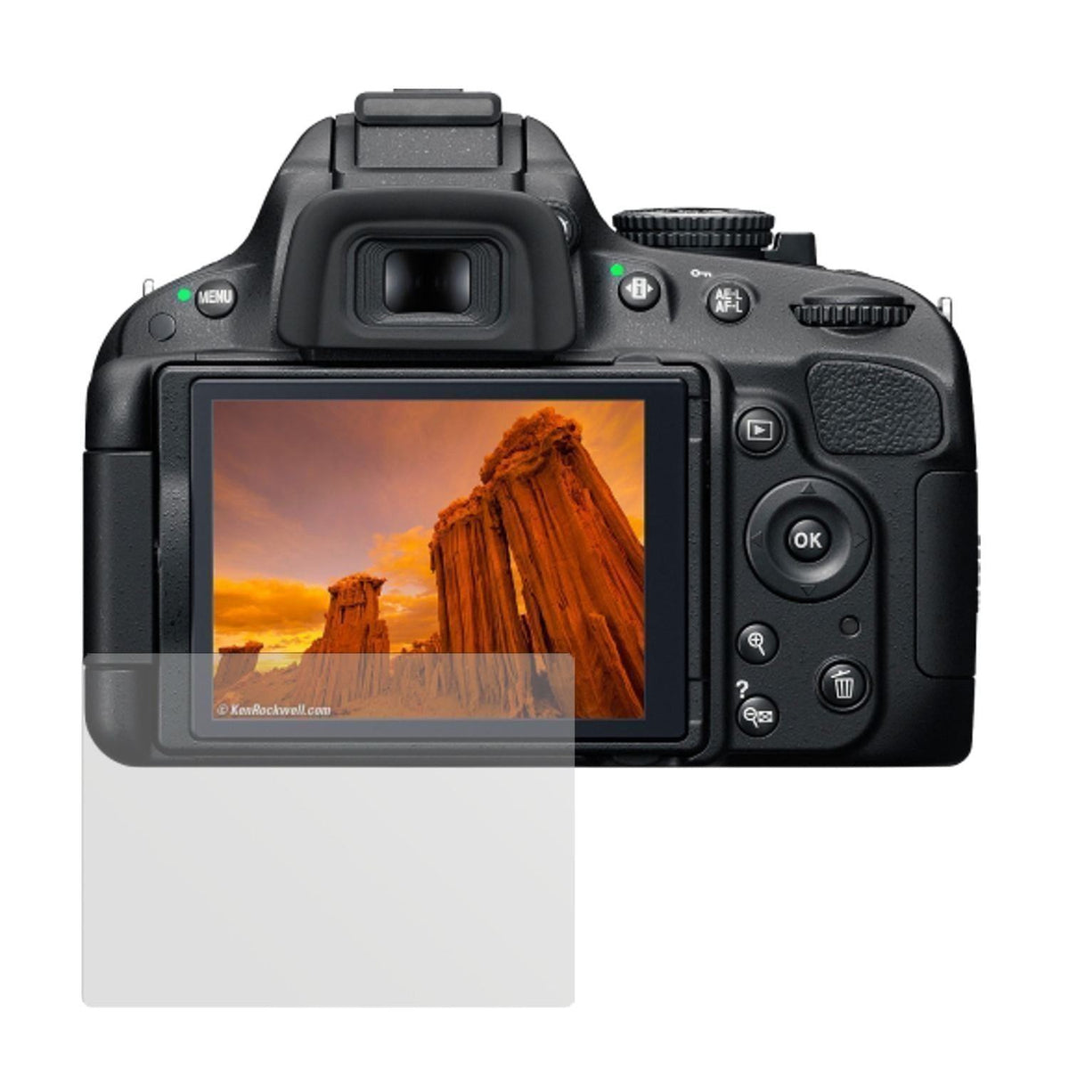 6x Schutzfolie matt für D5100 Nikon Display-Schutz (2)