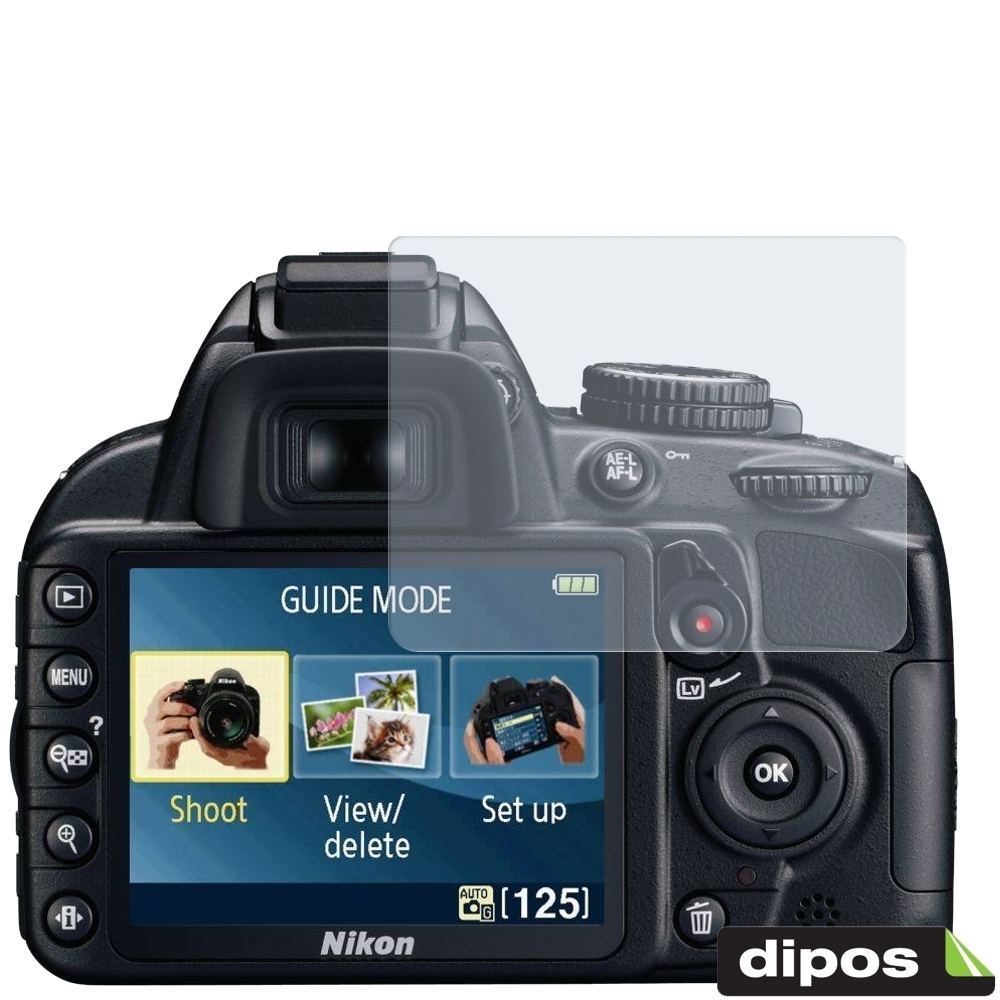 6x Schutzfolie matt für D3100 Nikon Display-Schutz (2)