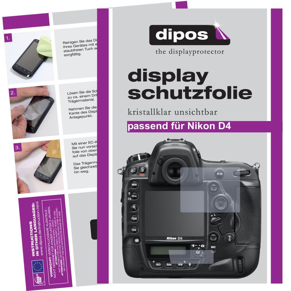 6x Schutzfolie klar für D4s Nikon Display-Schutzfo (1)