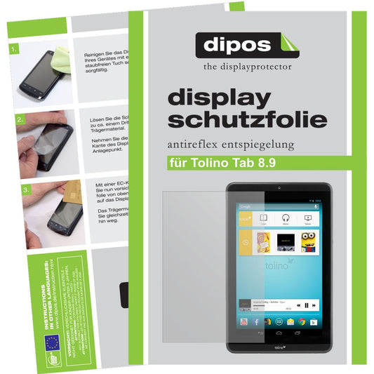 2x Schutzfolie matt für Tab 8,9 Tolino Display-Sch (1)