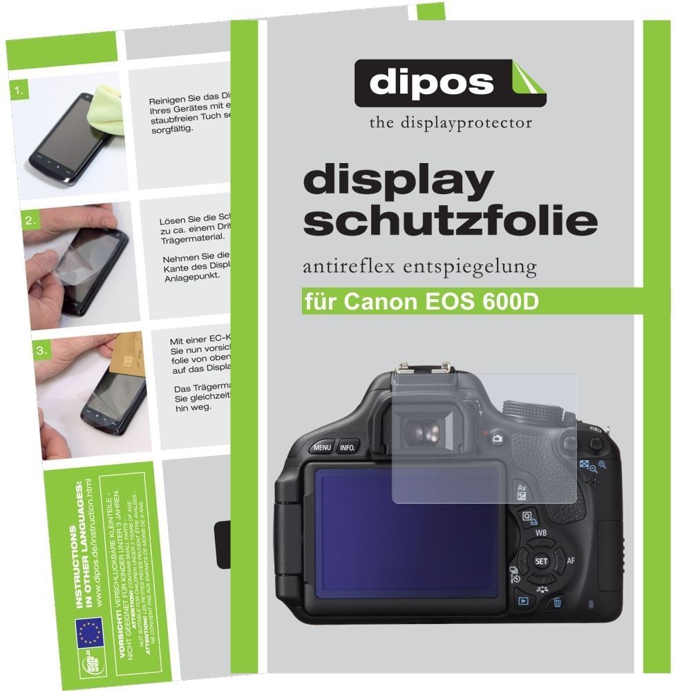 6x Schutzfolie matt für EOS 600D Canon Display-Sch (1)