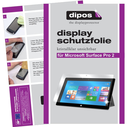 2x Schutzfolie klar für Surface Pro 2 Microsoft Di (1)