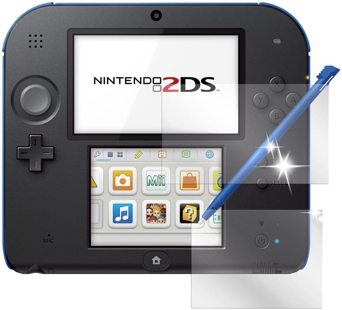 4x Schutzfolie klar für 2DS Nintendo Display-Schut (2)