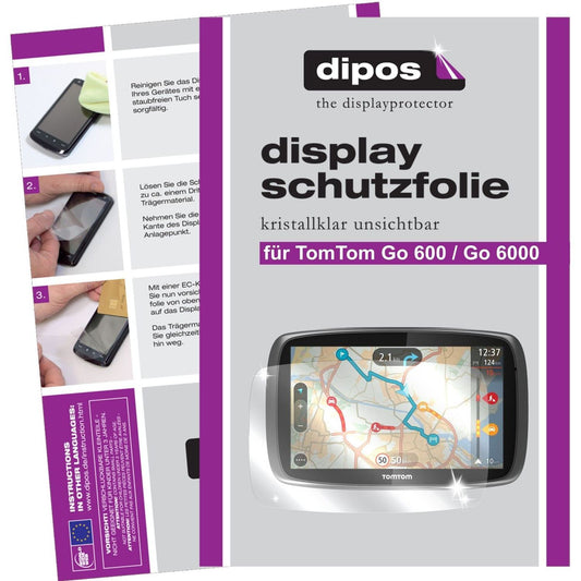 2x Schutzfolie klar für Go 600 TomTom Display-Schu (1)