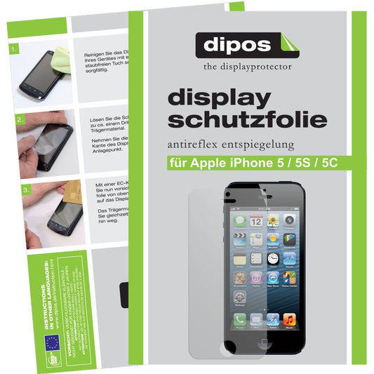 2x Schutzfolie matt für iPhone 5C Apple Display-Sc (1)