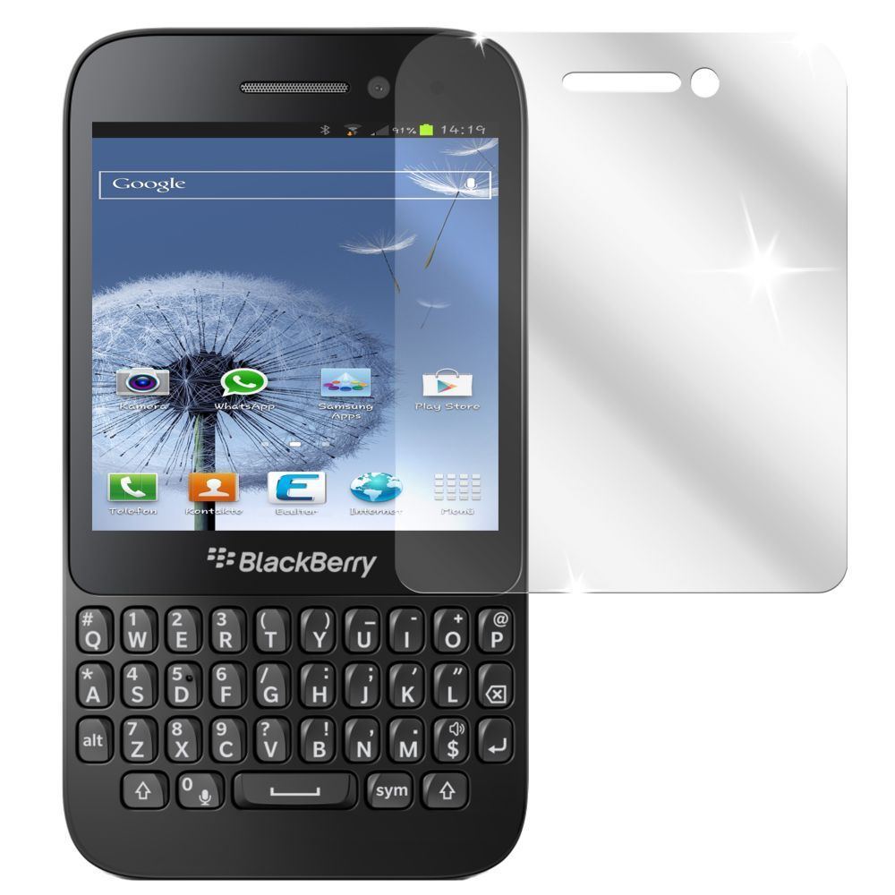 6x Schutzfolie klar für Q5 Blackberry Display-Schu (2)