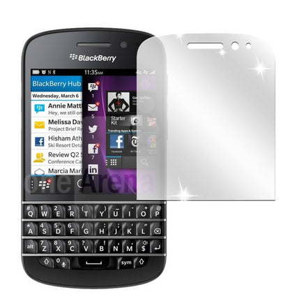 2x Schutzfolie klar für Q10 Blackberry Display-Sch (2)