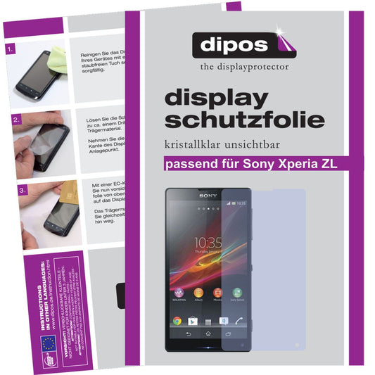 2x Schutzfolie klar für Xperia ZL Sony Display-Sch (1)