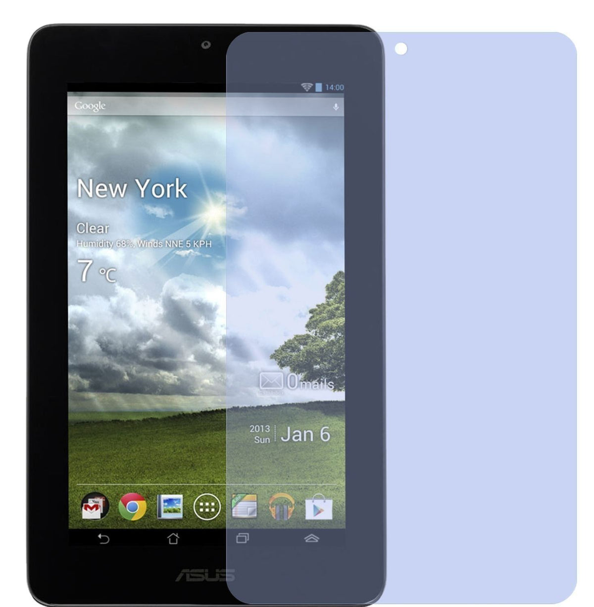 2x Schutzfolie klar für MeMo Pad ME172V Asus Displ (2)