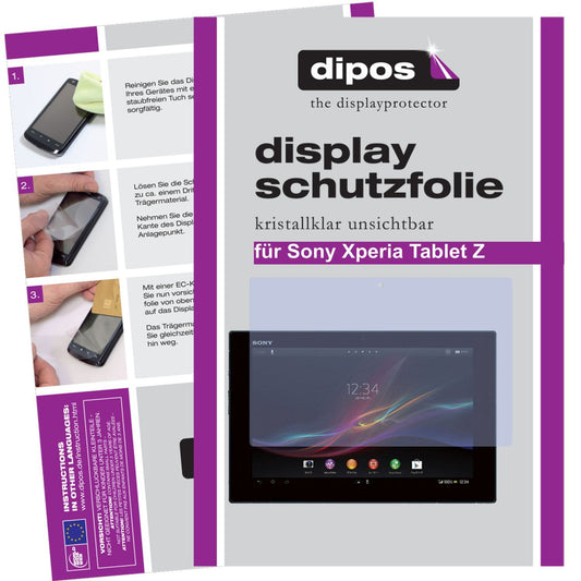 2x Schutzfolie klar für Xperia Tablet Z Sony Displ (1)