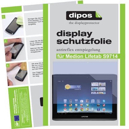 2x Schutzfolie matt für Lifetab S9714 Medion Displ (1)