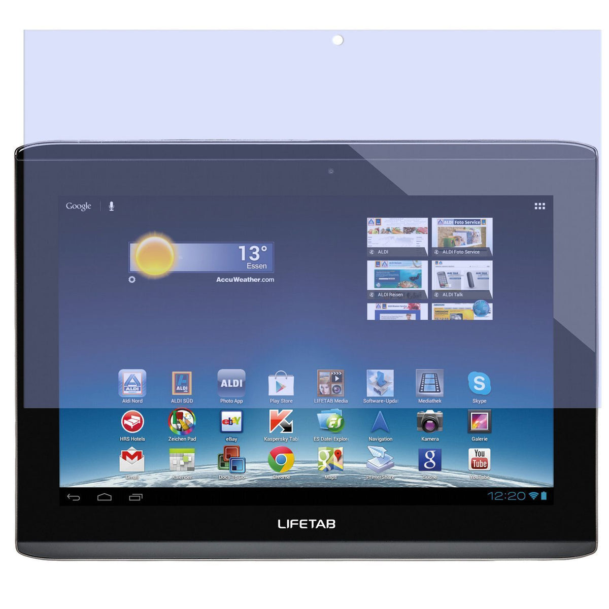 2x Schutzfolie matt für Lifetab S9714 Medion Displ (2)