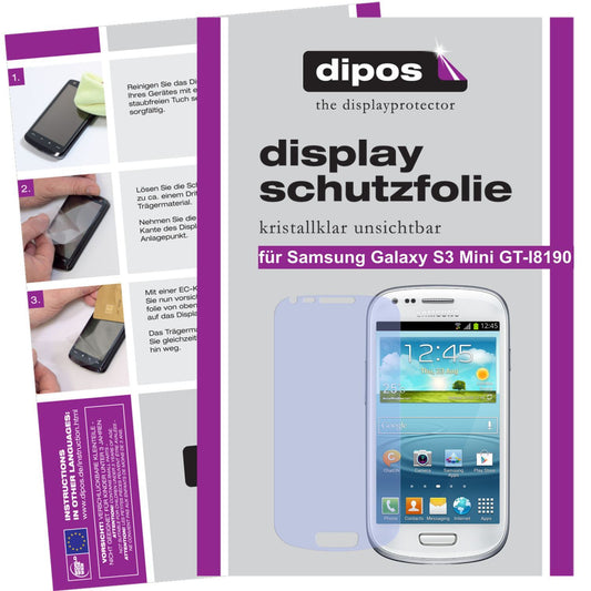 5x Schutzfolie klar für Galaxy S3 mini i8190 Samsu (1)