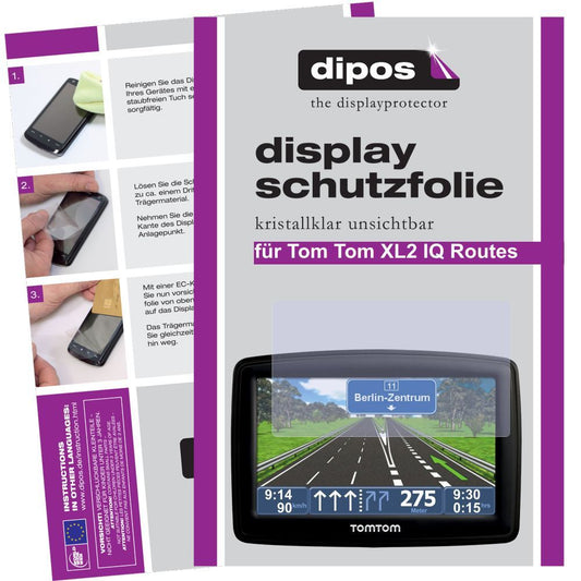 2x Schutzfolie klar für XL 2 IQ Routes TomTom Disp (1)