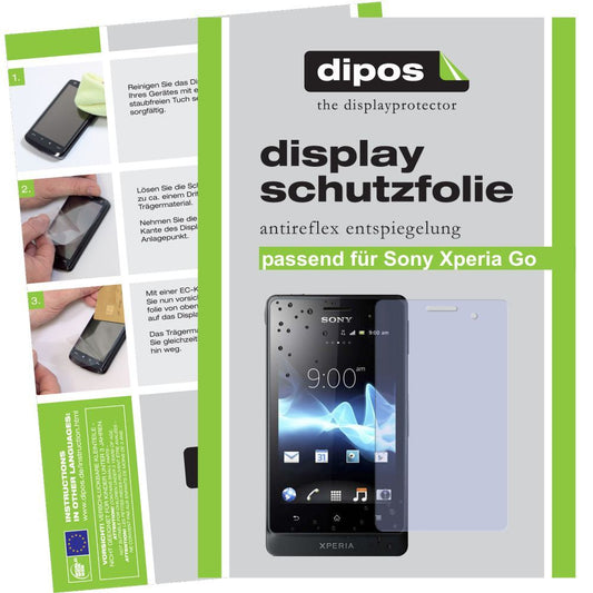 2x Schutzfolie matt für Xperia Go ST27i Sony Displ (1)
