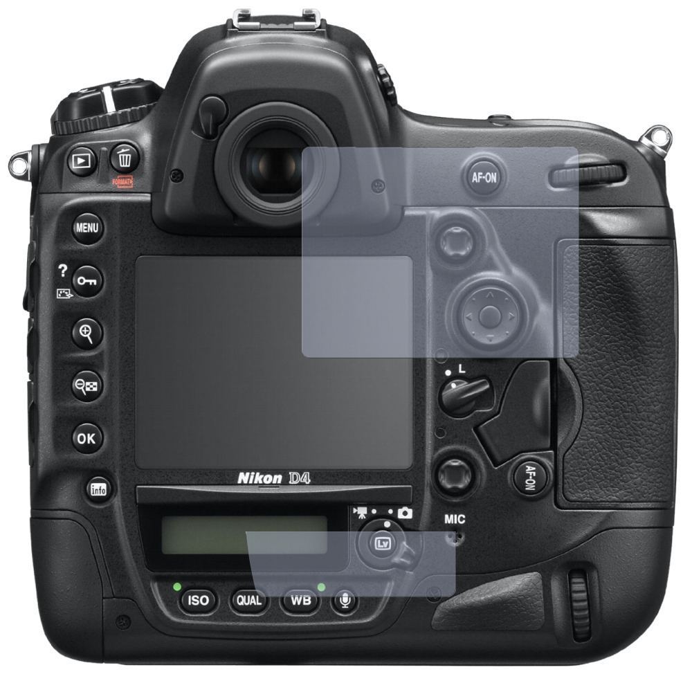 2x Schutzfolie matt für D4 Nikon Display-Schutzfol (2)