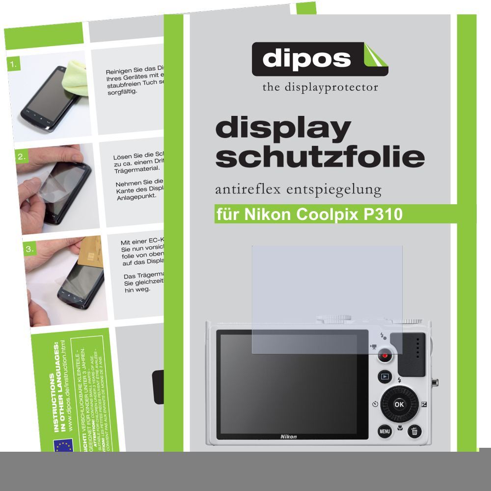 2x Schutzfolie matt für Coolpix P310 Nikon Display (1)