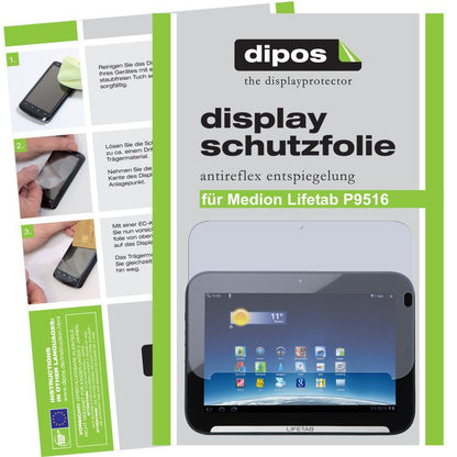 2x Schutzfolie matt für Lifetab P9516 Medion Displ (1)