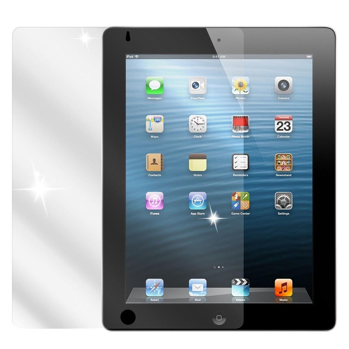 2x Schutzfolie klar für iPad 2, iPad 3 , iPad 4 Ap (2)
