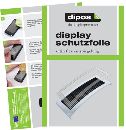 Matte Displayschutzfolie von dipos passend für Jura X9 Tropfblech, präziser Zuschnitt und blasenfrei montiert