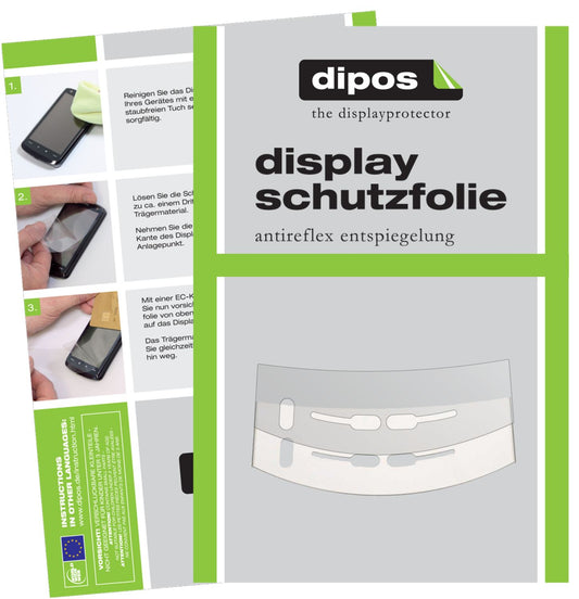 Matte Displayschutzfolie von dipos passend für Jura J85 Tropfblech, präziser Zuschnitt und blasenfrei montiert