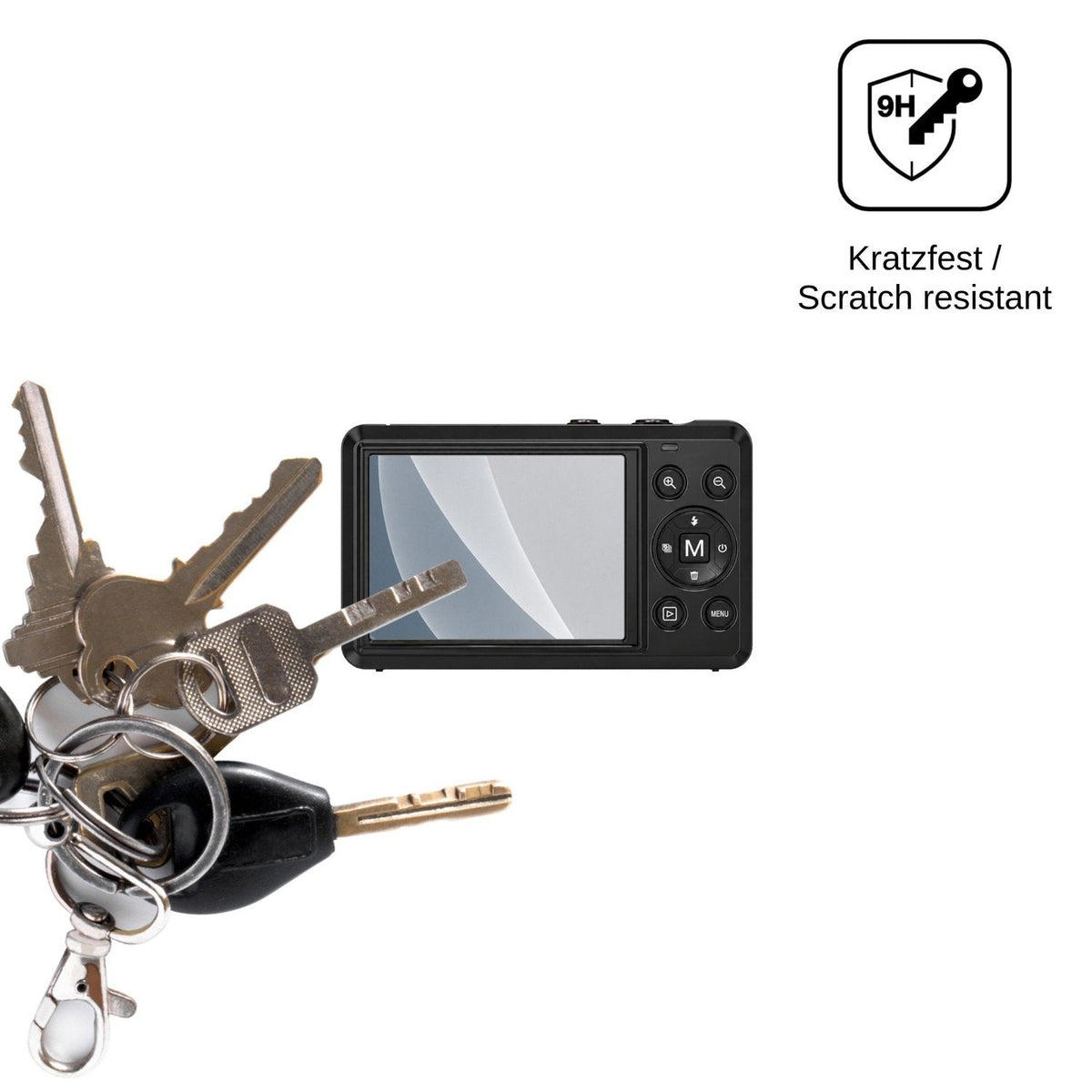 2x 9H Schutzfolie matt für KeyFlash 07802 Panzerfolie