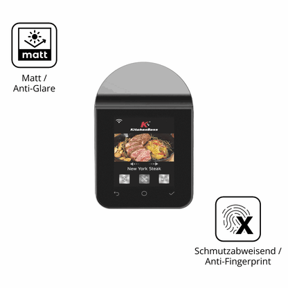 Dünne und entspiegelnde Folie passend zugeschnitten für KitchenBoss G330