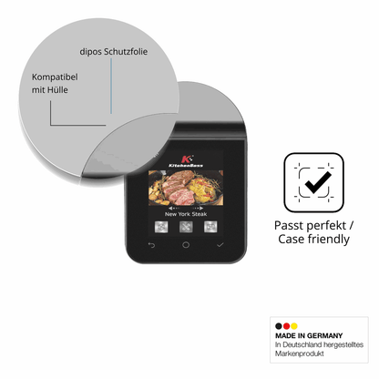 Schutzfolie mit optimaler Passform, zur Verwendung mit Hüllen geeignet